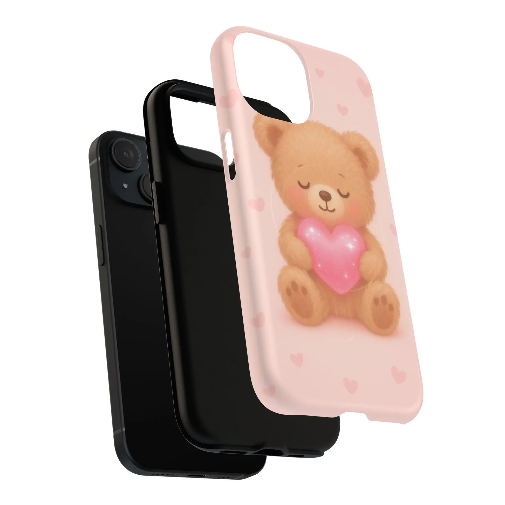 Heart Hug Teddy Bear iPhone Case – with MagSafe - Shamo's