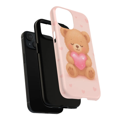 Heart Hug Teddy Bear iPhone Case – with MagSafe - Shamo's