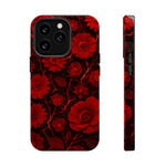 Melted Lava Dark Red Floral iPhone Case — MagSafe Compatible  Shamo's iPhone 13 Pro / Glossy