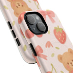 Teddy Berry Basket Friends iPhone Case with MagSafe - Shamo's