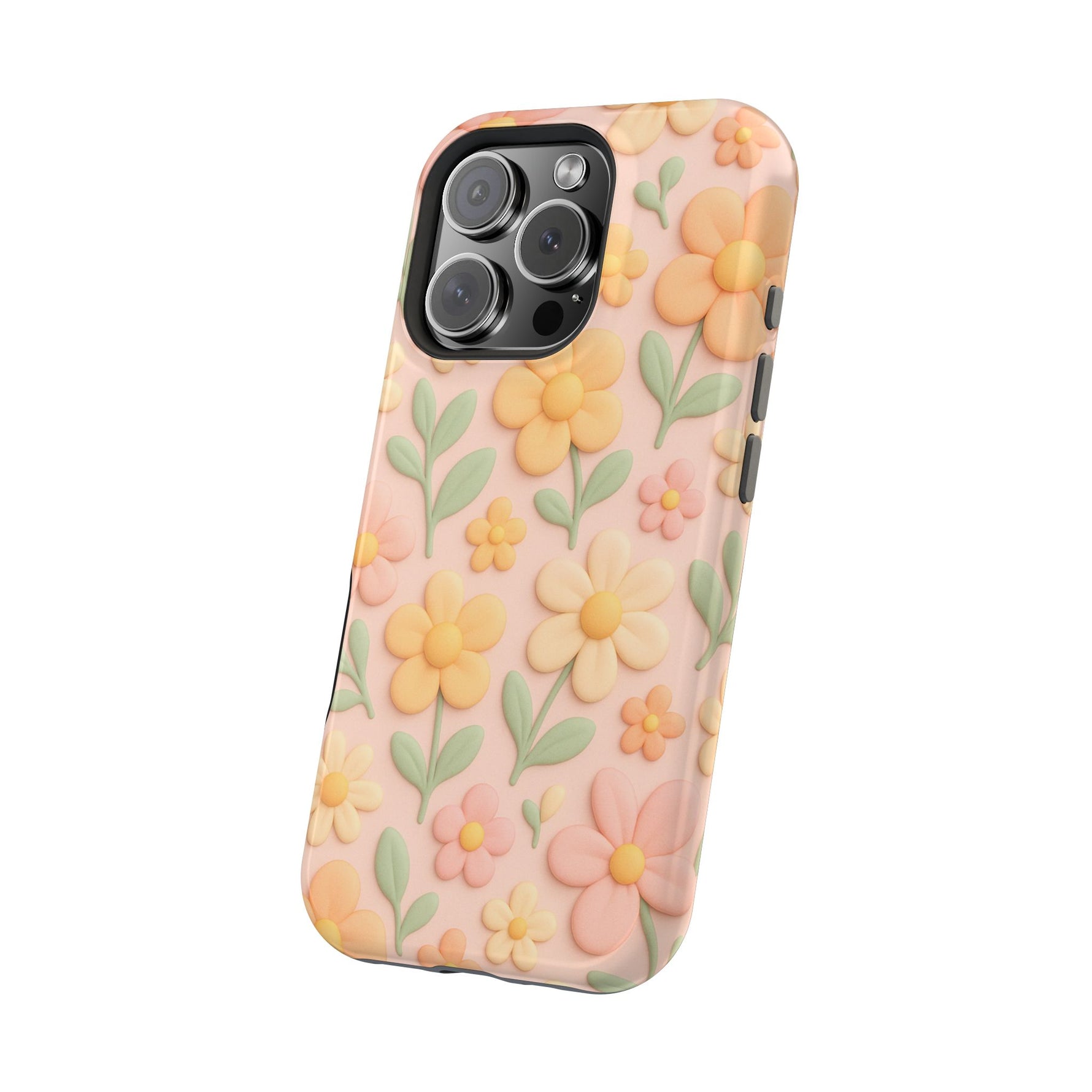 Vintage Floral 3D iPhone Case | MagSafe Compatible - Shamo's