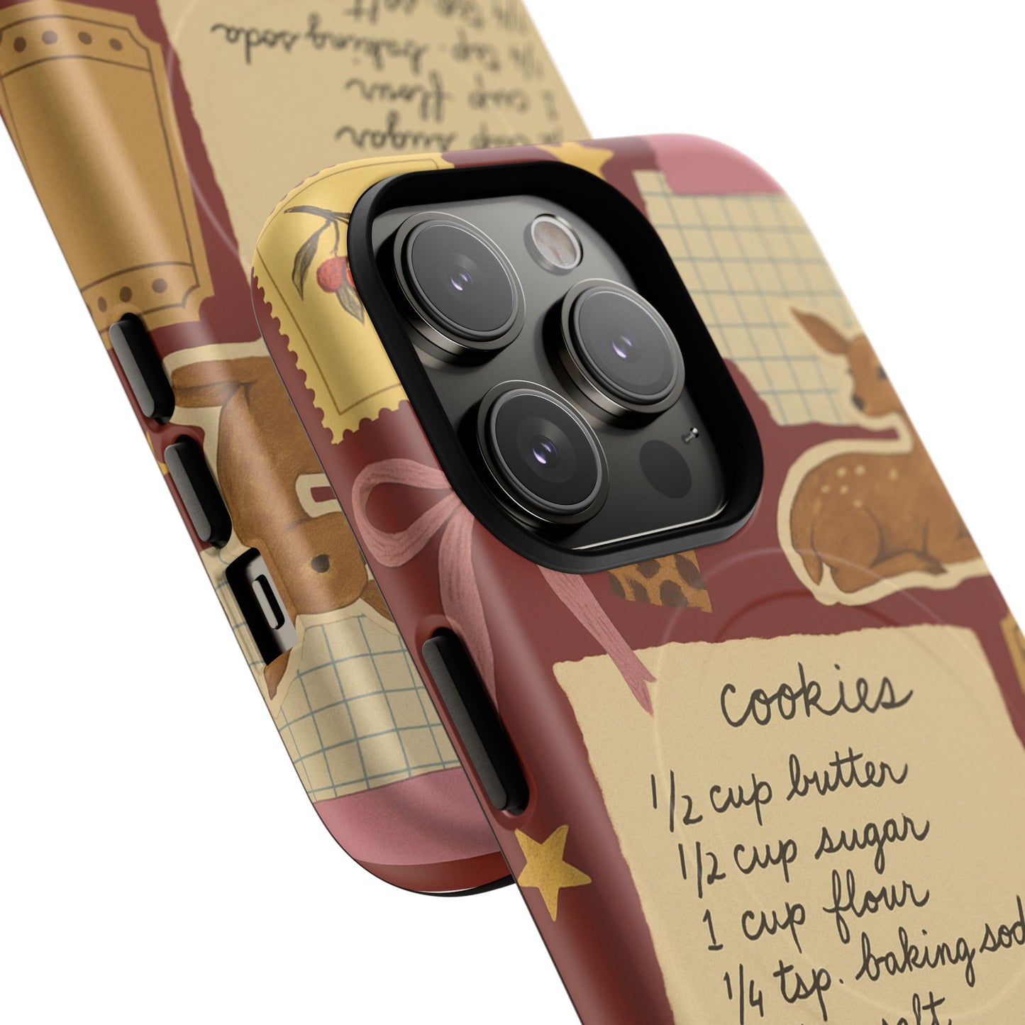 Holiday Receipt Stamps iPhone Case with MagSafe Compatibility