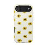 Sunflower Pattern Magnetic Impact-Resistant iPhone Case MagSafe Compatible
