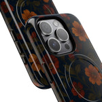 Floral Night Velvet iPhone Case - Works with MagSafe - Shamo's