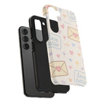Pastel Love Letter Hearts Impact Phone Case  Shamo's