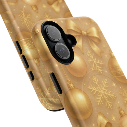 Holiday Gold Ornament iPhone Case | Compatible with MagSafe
