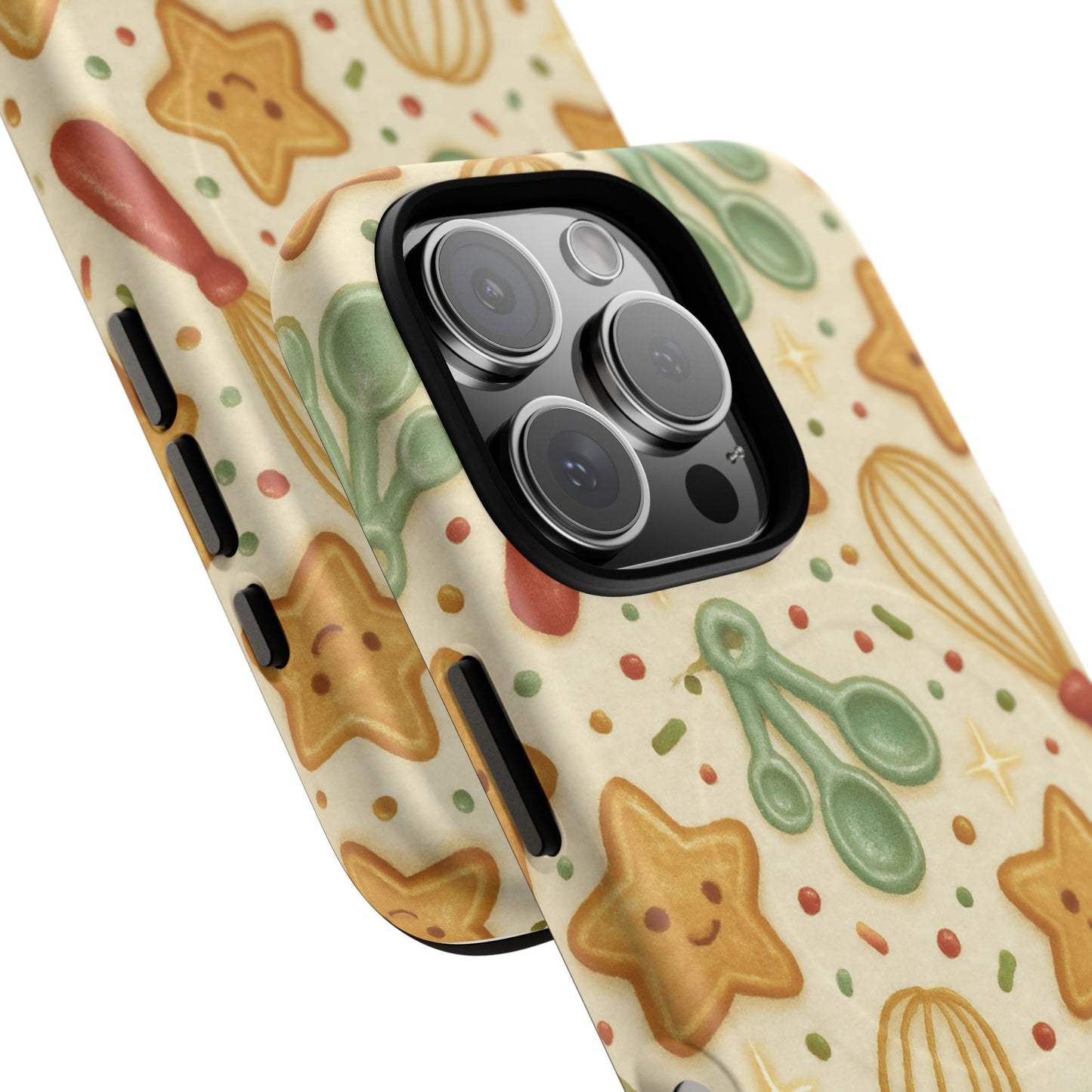 Baking Holiday iPhone Case — Cute Whisk & Cookie Pattern | compatible with MagSafe