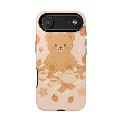 Blossom Bear Picnic iPhone Case with MagSafe