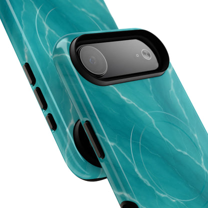 Ocean Aura Marble iPhone Case — MagSafe Compatible