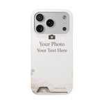 Funda para teléfono personalizable con tarjetero | Añade tu propia foto y texto