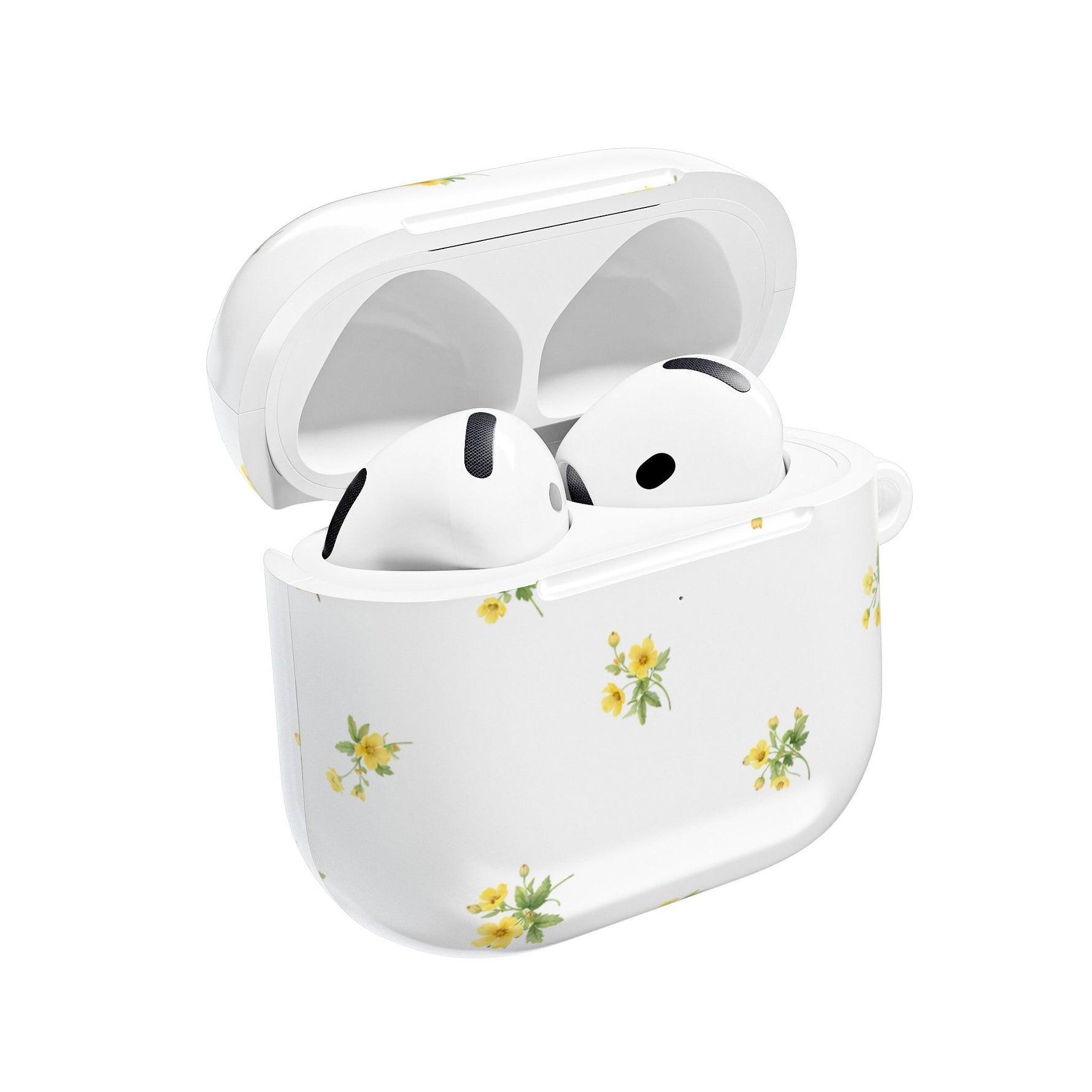 AirPods Case, French Petite Yellow Floral Protective Cover