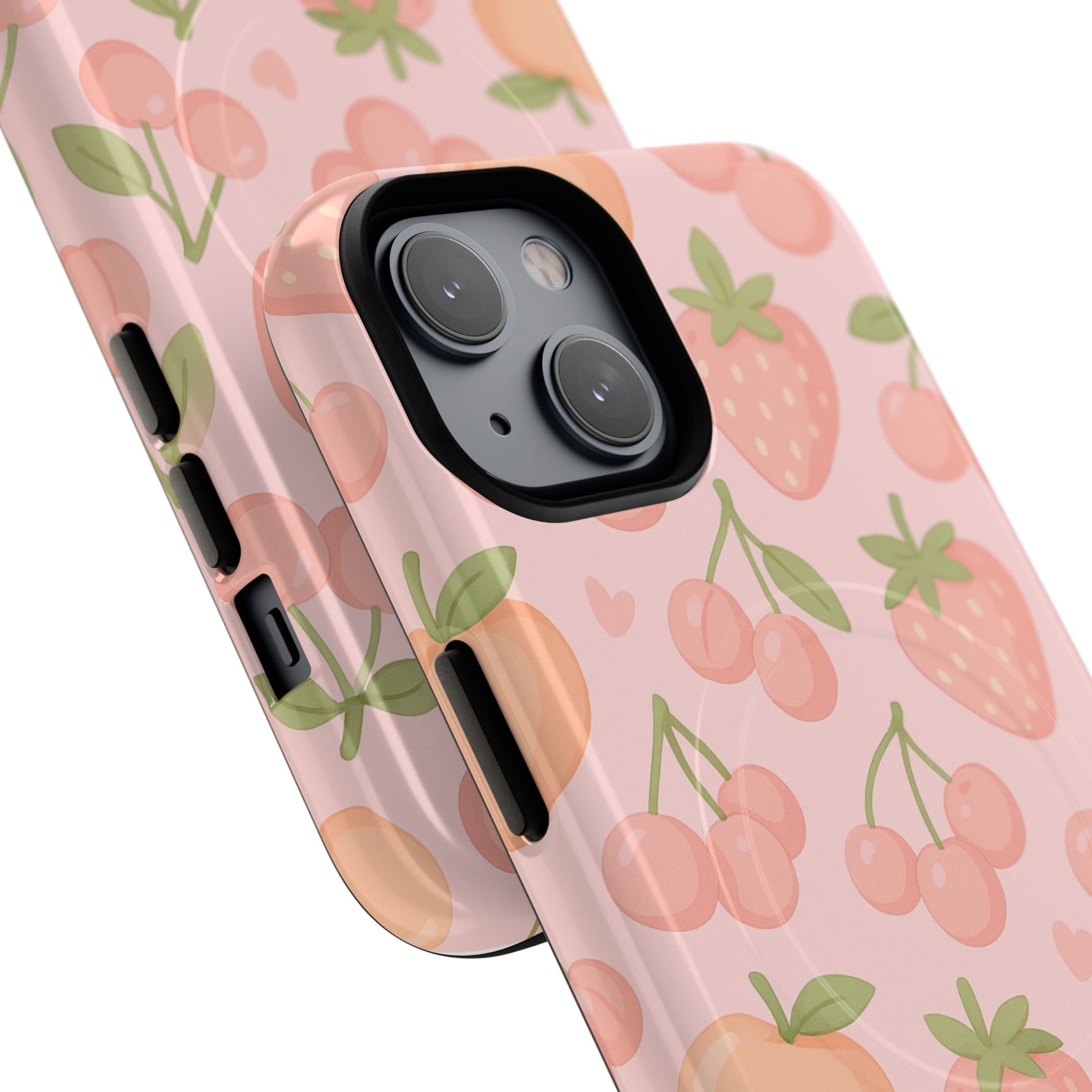 Cute Fruits iPhone Case - Colorful Cherry & Strawberry Design | MagSafe - Shamo's