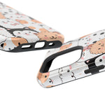Cute Cartoon Cats & Puppies Phone Case with MagSafe Compatibility
