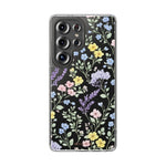 Clear Floral Impact-Resistant Phone Case — Pastel Wildflower Design