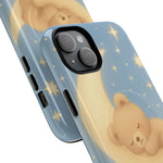 Sleepy Teddy Bear & Stars iPhone Case with MagSafe - Shamo's