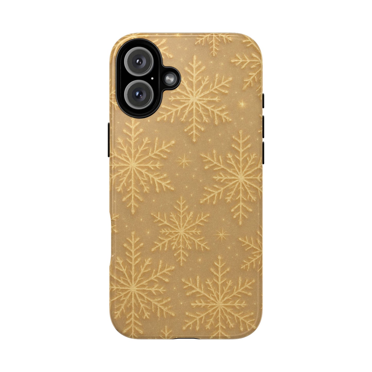 Golden Snowflake Holiday iPhone Case