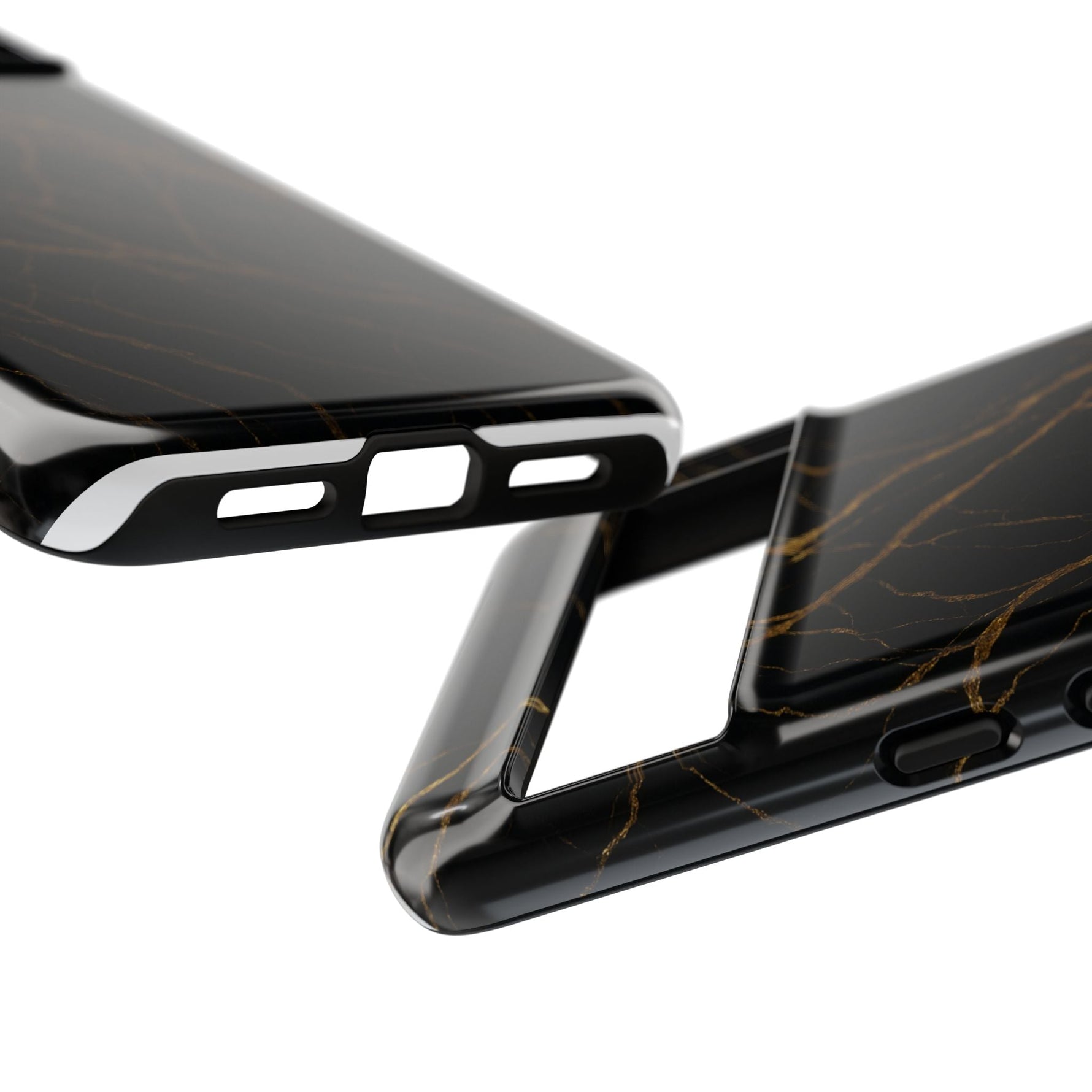 Black Marble Tough iPhone Case  Shamo's