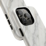 Classic White Marble iPhone Case with MagSafe  Shamo's