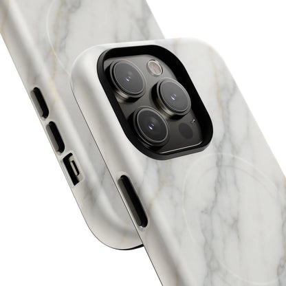 Classic White Marble iPhone Case with MagSafe