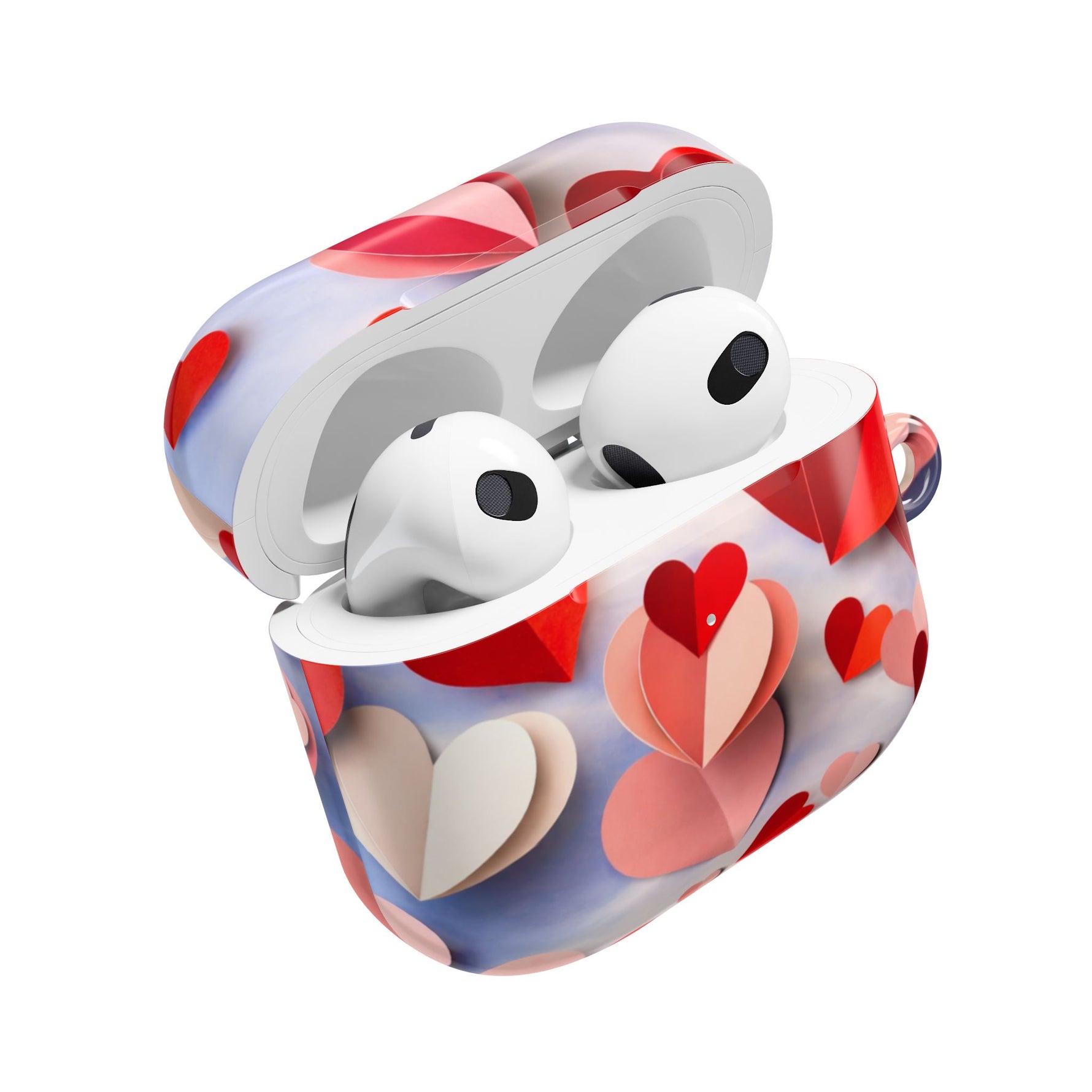 AirPod Case | 3D Paper Hearts Valentine Protective AirPods Case