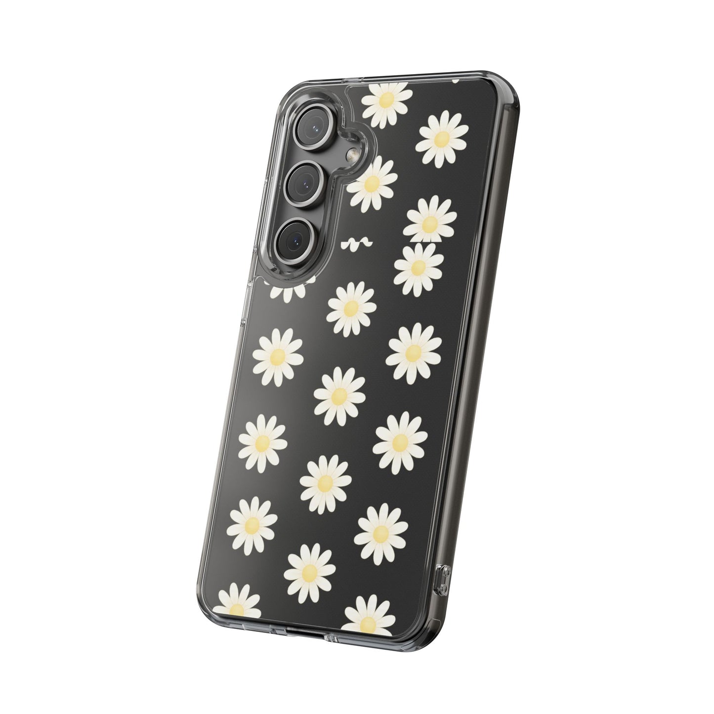 Daisy Floral Clear iPhone Case