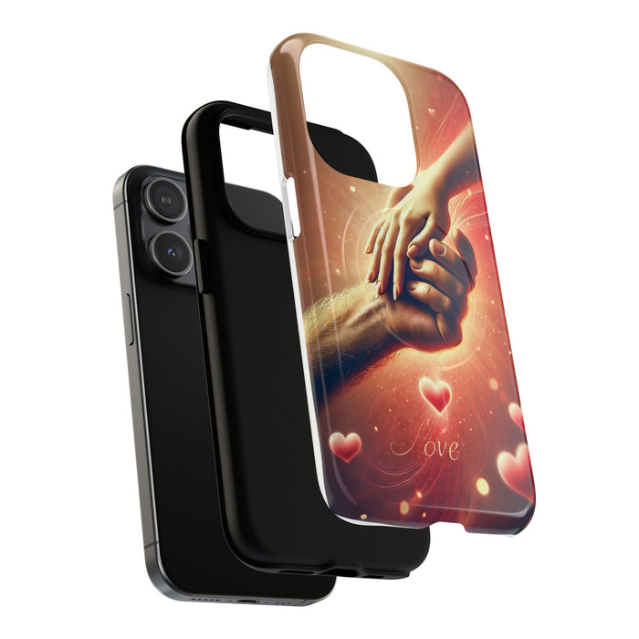 Magnetic Phone Case - Hands in Love Design - Compatible with MagSafe