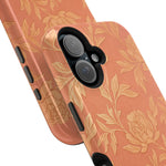 Floral Rose Gold Magnetic Impact-Resistant iPhone Case, MagSafe Compatible - iPhone 17 / Glossy - Shamo's