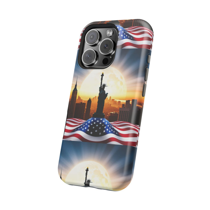 MagSafe American Flag Tough Phone Case: Show Your Patriotism in Style