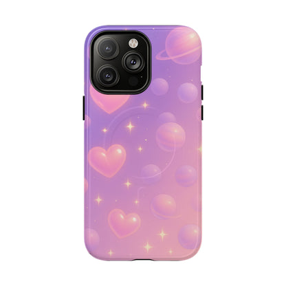 Galactic Hearts iPhone Case with MagSafe - Shamo's