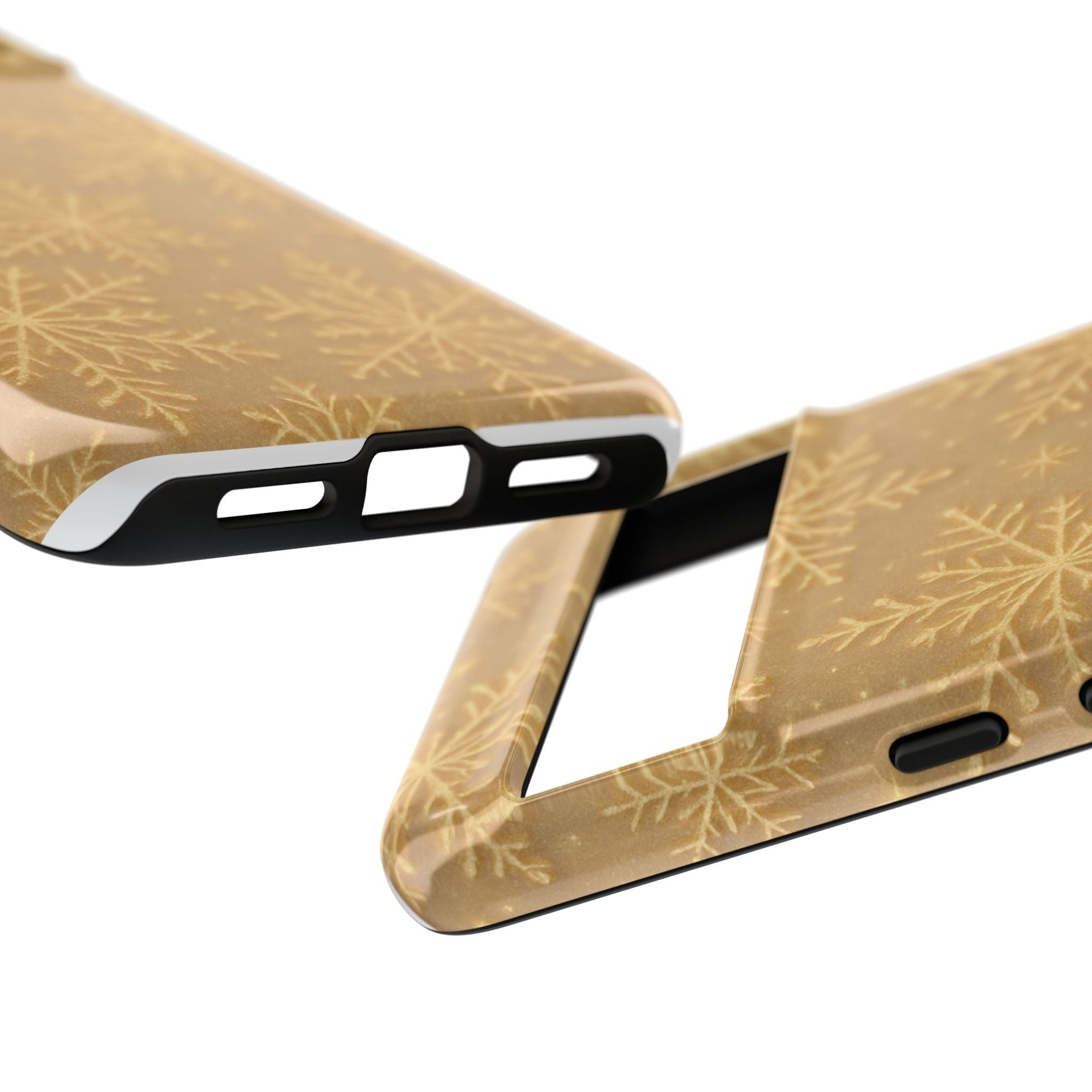 Golden Snowflake Holiday iPhone Case  Shamo's