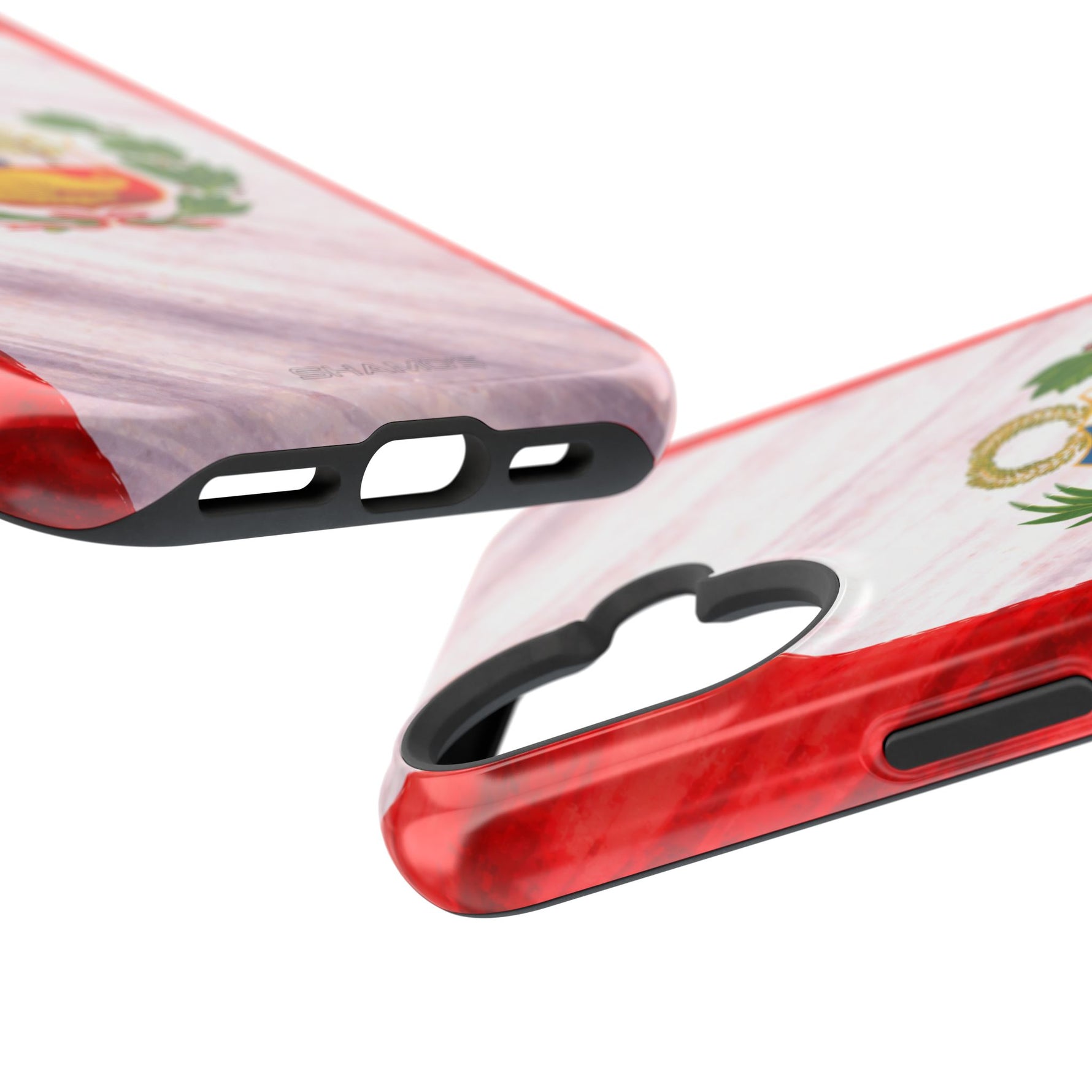 Peru Flag Magnetic Impact-Resistant Phone Case, Protective Patriotic Design, MagSafe Compatible - iPhone 17 / Glossy - Shamo's