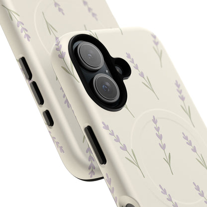 Lavender Minimal Bloom iPhone Case with MagSafe