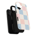 Pastel Checkerboard Pattern iPhone Cases - MagSafe - Shamo's