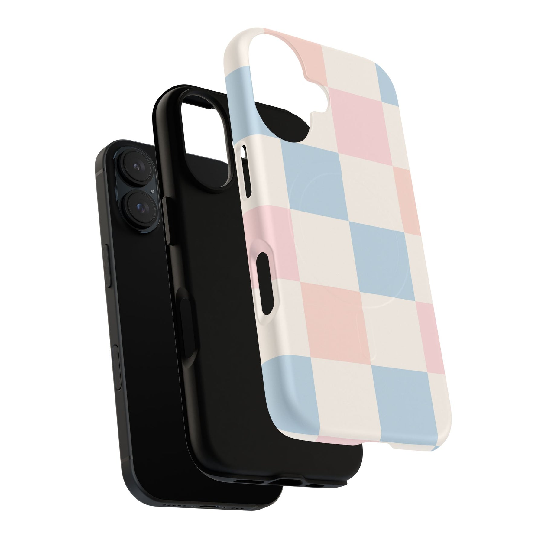 Pastel Checkerboard Pattern iPhone Cases - MagSafe - Shamo's