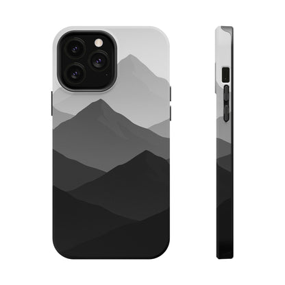 Monochrome Mountain Design iPhone Case | MagSafe  Shamo's iPhone 13 Pro Max / Matte