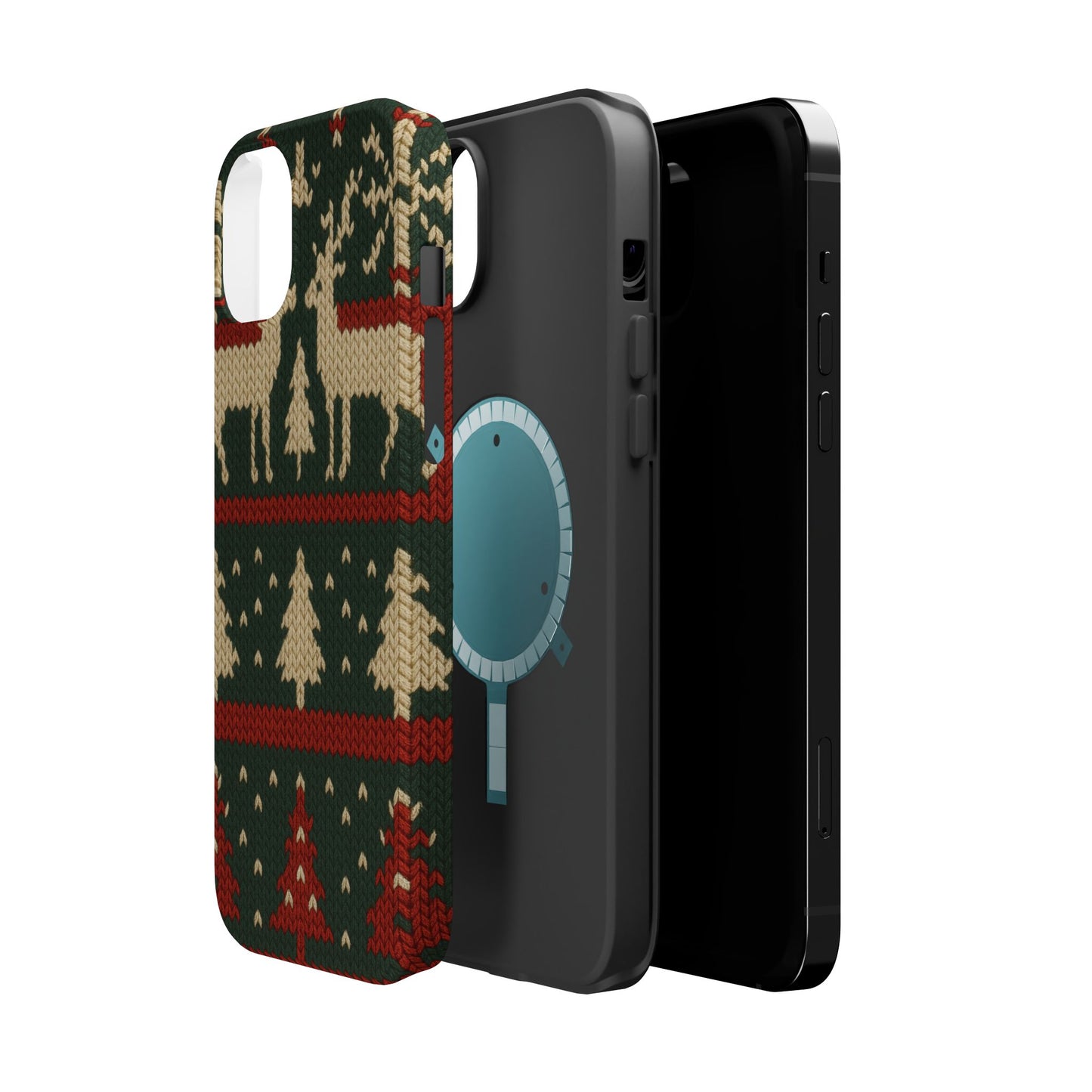 Holiday Reindeer Knit iPhone Case | compatible with MagSafe