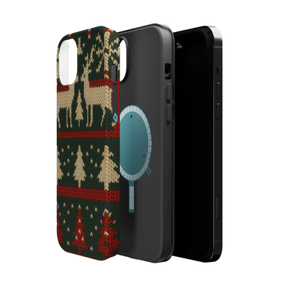 Holiday Reindeer Knit iPhone Case | compatible with MagSafe