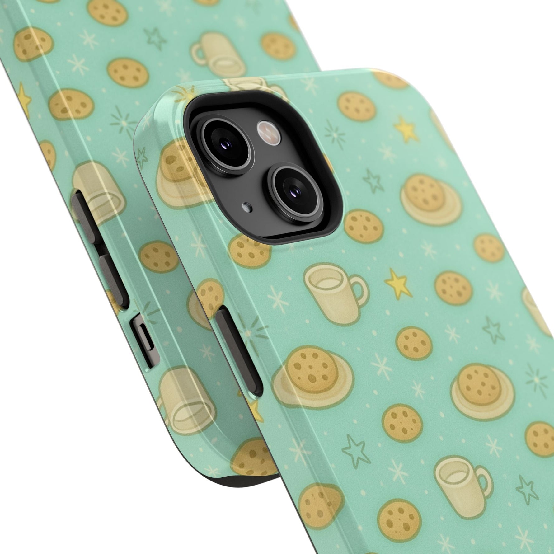 Cookie & Coffee Pattern Tough iPhone Case — Impact-Resistant  Shamo's