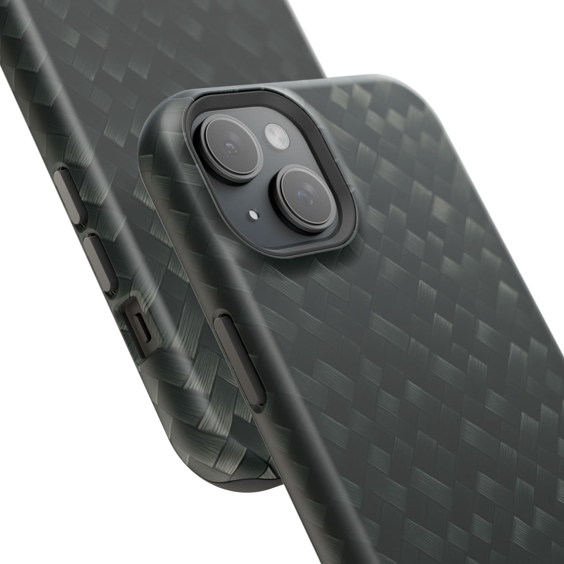 Dark Carbon Fiber Texture Magnetic Impact-Resistant iPhone Case | MagSafe compatible  Shamo's