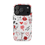 Love Doodle Tough iPhone Case (MagSafe compatible)  Shamo's iPhone 17 Pro / Matte