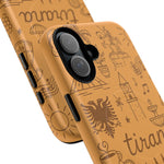 Tirana Illustrated Hand-Drawn iPhone Case — Albanian Landmarks & Icons | MagSafe compatible  Shamo's