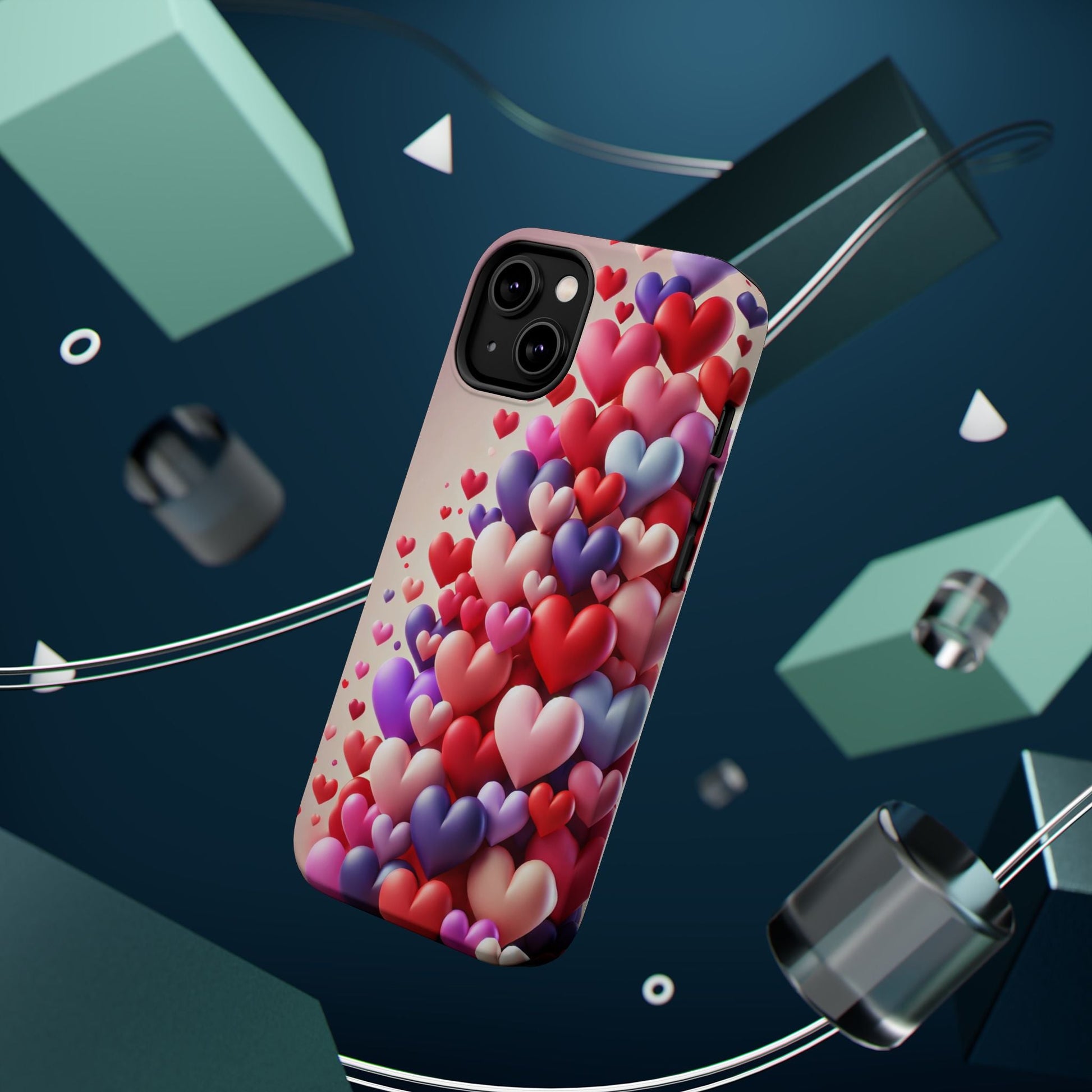 Love Hearts MagSafe iPhone Case — Magnetic, Impact-Resistant  Shamo's