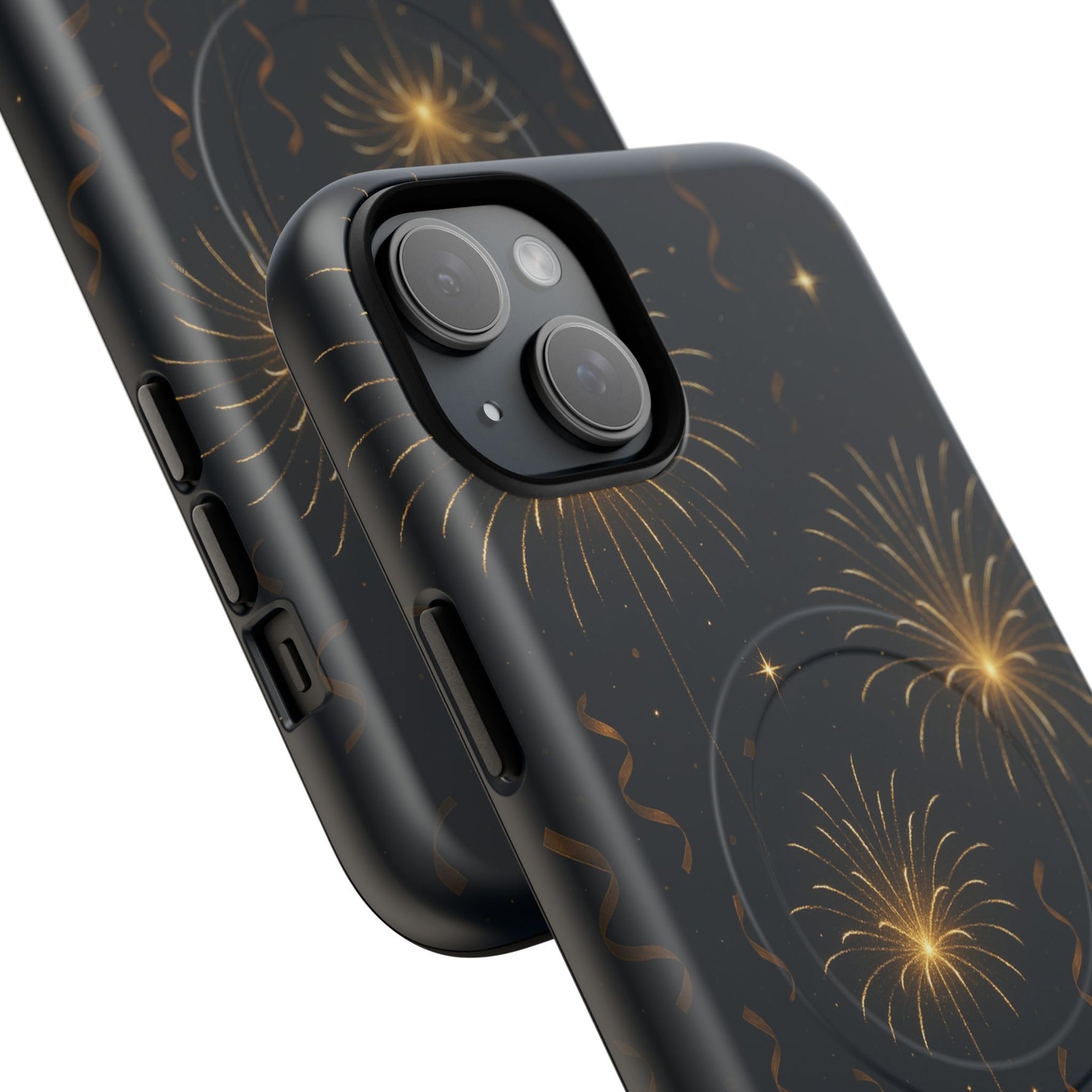 Gold Fireworks Celebration iPhone Case with MagSafe - Shamo's