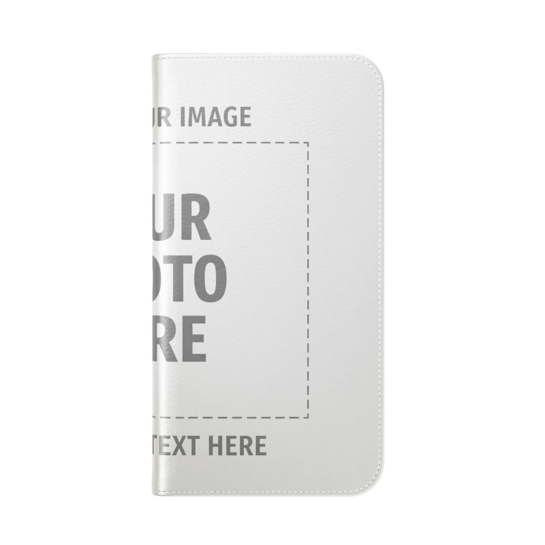 Personalized Flip Wallet Phone Case – Custom Photo & Text Wallet Cover