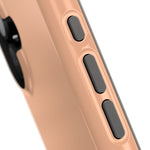 Peach Sorbet Solid Color MagSafe-Compatible Impact-Resistant iPhone Case