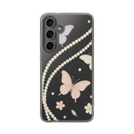 Butterfly Pearl Impact-Resistant Clear iPhone Case - Samsung Galaxy S24 Plus / Without gift packaging - Shamo's