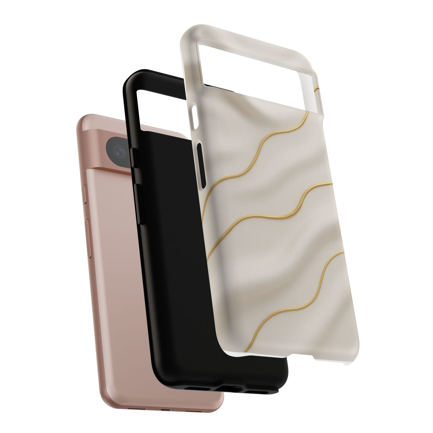 Elegant Gold Wave Tough iPhone Case