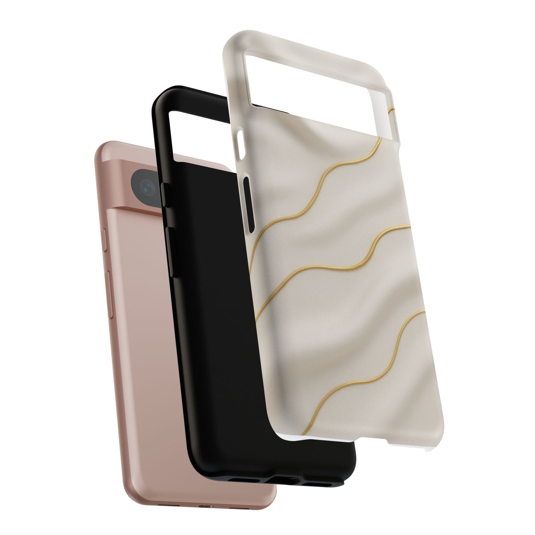 Elegant Gold Wave Tough iPhone Case  Shamo's