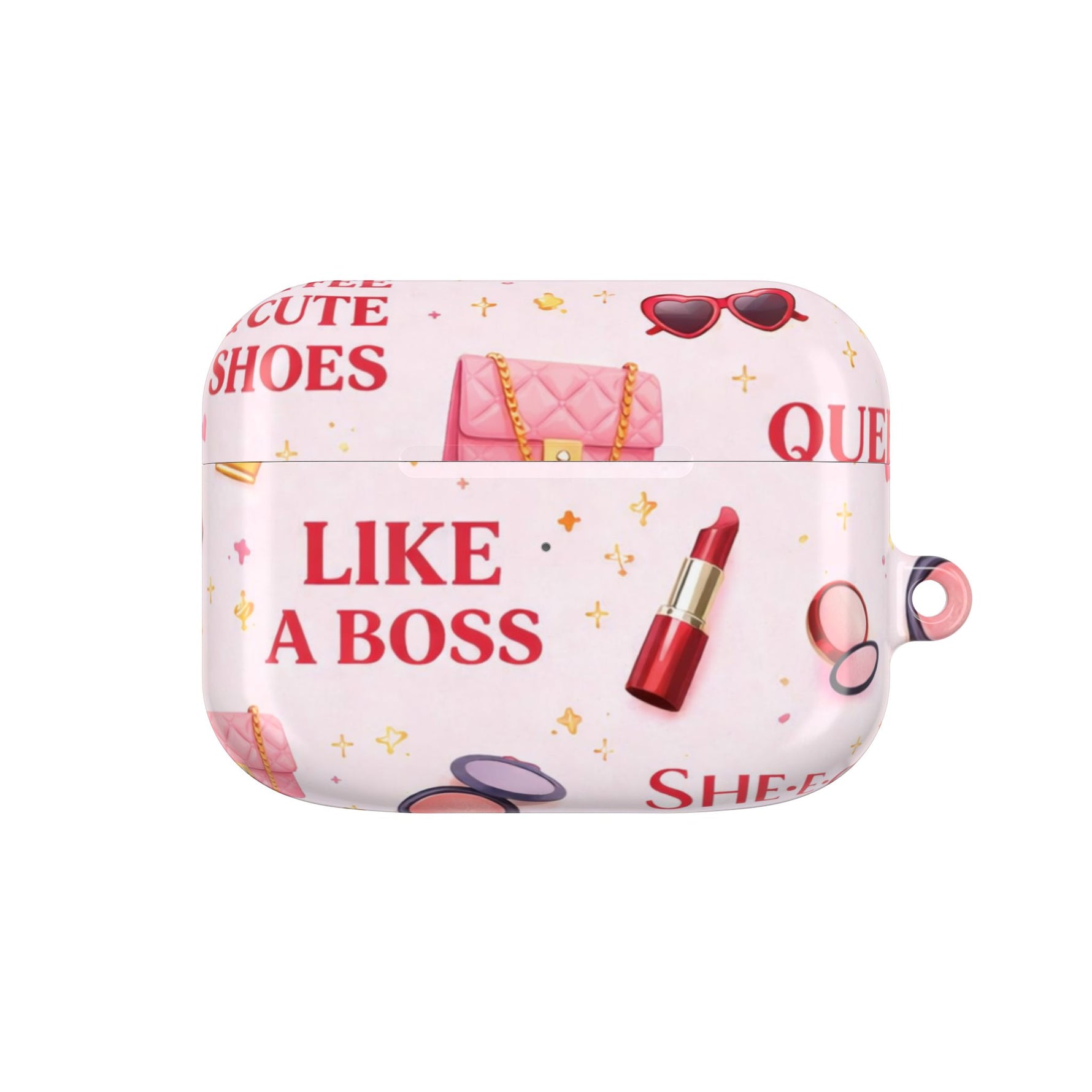 AirPods Case — 'Like a Boss' Pink Cosmetic Pattern Protective Case