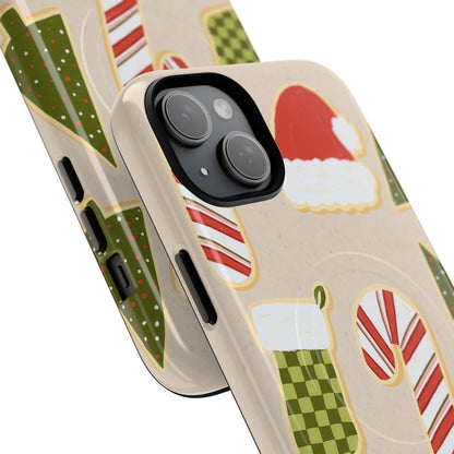 Festive Candy Cane Holiday iPhone Case | MagSafe  Shamo's